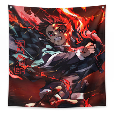 Hinokami Kagura Fire Dance Tapestry