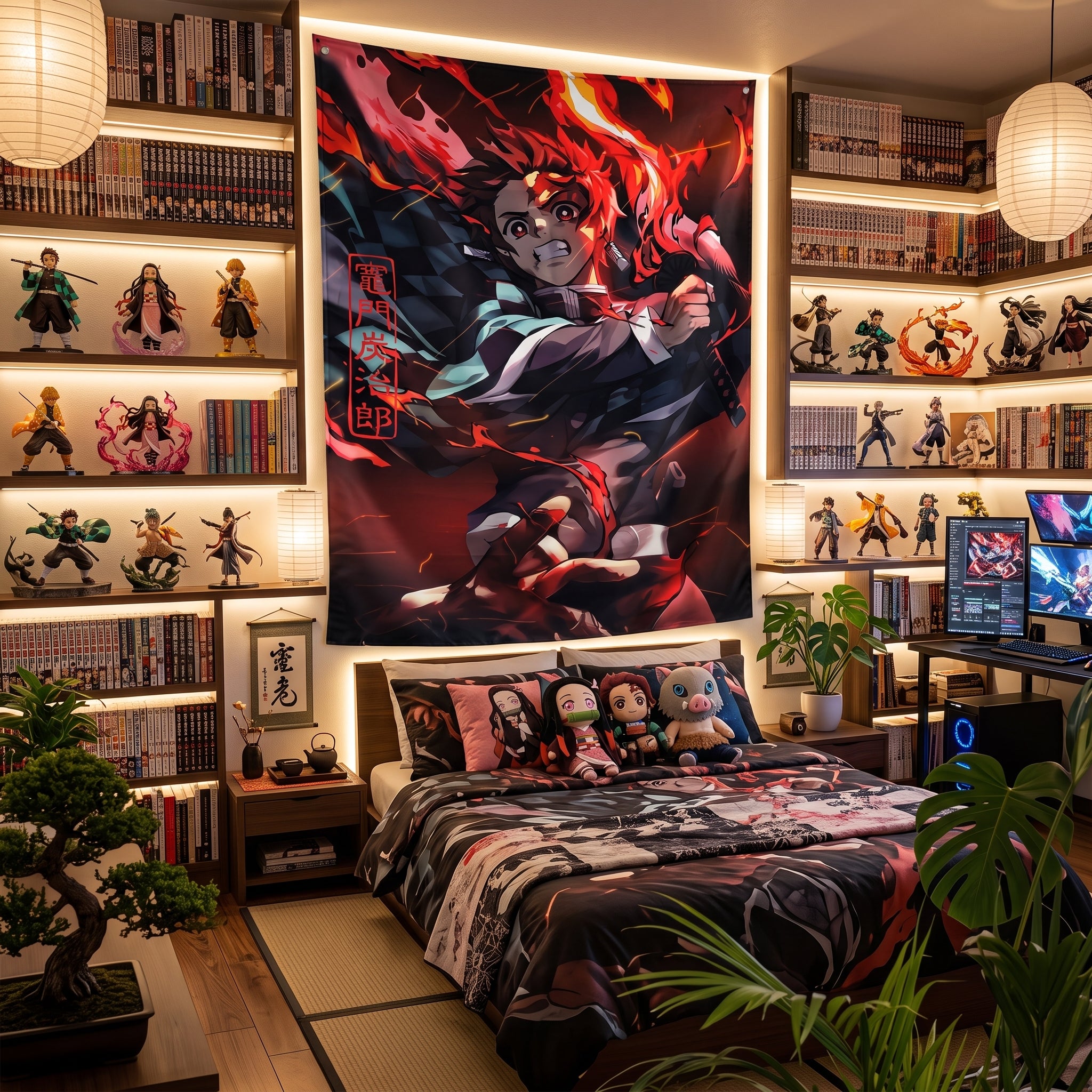 Hinokami Kagura Fire Dance Tapestry